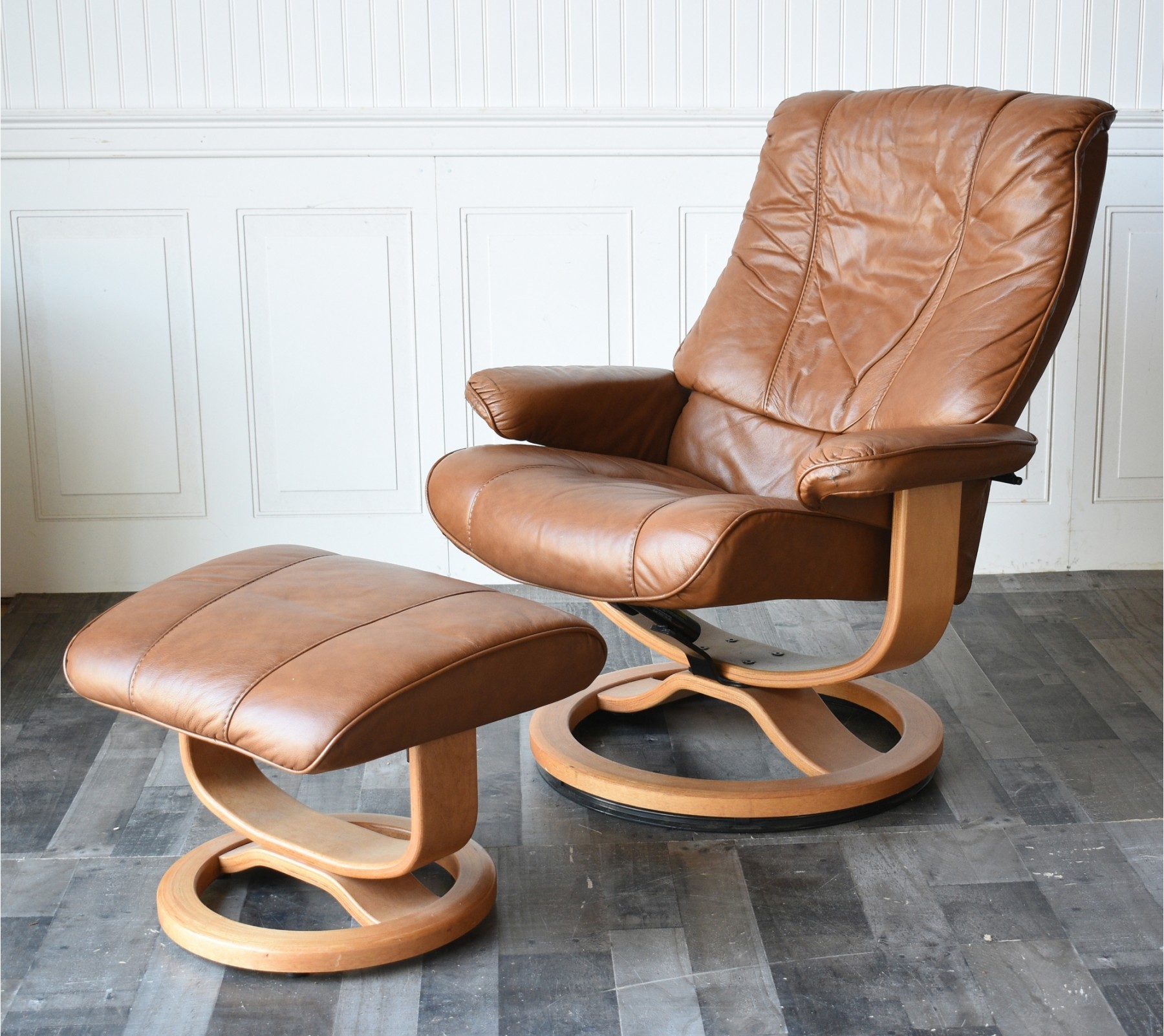 Palliser Leather Chair And Ottoman Palliser Brown Leather Chair