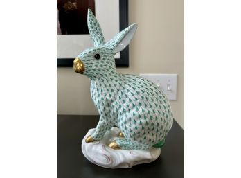 Herend Large Rabbit On Base (CTF10)