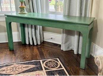 Harrison Van Horn Leather Wrapped Console Table (CTF20)