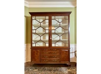 English Georgian Breakfront China Cabinet (CTF60)
