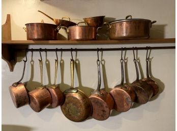 Vintage Copper Cookware, 13pcs  (CTF10)