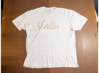 Bgrt T-shirt XXL White + Gold 'Shottas' Script | Bobby Bargain Auction Find! Unisex Tee Classic Fit