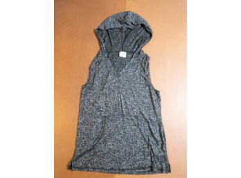 Danskin NOW Sleeveless Hoodie Shirt - Gray - Workout, Running, Yoga! Bargain Time!