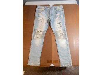 Vintage Americana Hand Crafted Jeans W40 L35 Ripped Denim Jeans! Get 'em While They're HOT! By Bobby Bargain The Third!