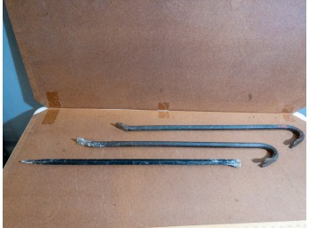 Bar Trio! Pry Bars, Wrecking Bars, Demolition Bars! Get Your Handyman Tool Set Now! Bargain Time!