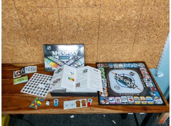 NHL-Opoly Junior Board Game! Hockey Fun! Get Ready To Score Big! Collectors Edition! Bobby Bargain Auction!