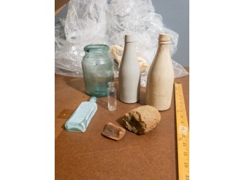 Estate Finds: Antique Bottles & Jars - 'Sunken Treasure Panama' - History In A Box! Collector's Dream!