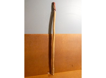 Vintage Folk Art Wood Carved Totem Staff: Central/South America? Collector Estate! Tribal History Decor!