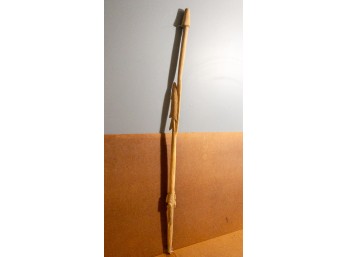 Intricate Carved Wood Figure Stick - Anthropological Find, Arts & Crafts! Bobby Bargain Auction!