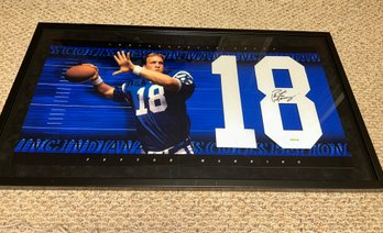 Peyton Manning Autographed Framed With COA
