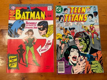 DC COMICS Batman #181 June 1966 / Teen Titans #48 June 1977