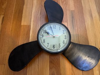 Nautical Metal Propeller Wall Clock