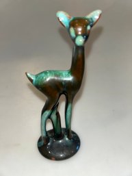 VIntage Blue Mountain Pottery Tall Slim Standing Deer Figurine