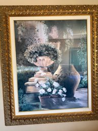 Framed Art Print 'garden Pottery'
