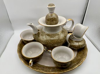 Vintage Karolina Porcelain Tea  Coffee Service Set From Poland