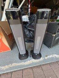 Pair Of WarmWave Oscillating Tower Heaters