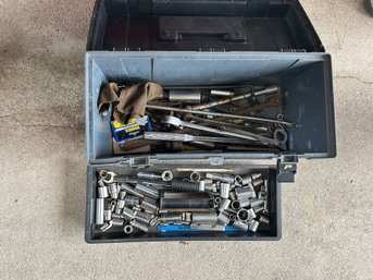 Tool Box With Assorted Sockets
