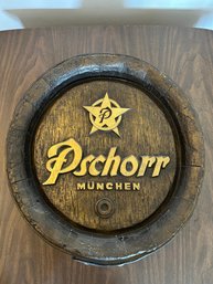 Vintage Pschorr Barrel Wall Decor 18 Inch