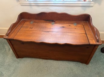 Wooden Bench With Storage