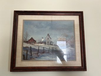 Picture Of Farm House, Print