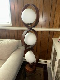 Mid-Century Modern Globe Ring Lamp