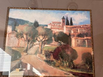 L'entree De Saint Romain By Elisabeth Estivalet Print