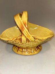 Vintage McCoy Pottery Basket Planter