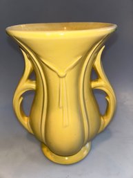 McCoy Yellow Tassel Vase