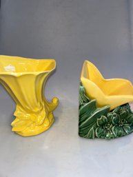 Pair Kf McCoy Vases / Planters