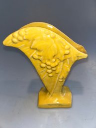 Unmarked McCoy Pottery - Leaf & Berry Bud Vase