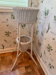 Wicker Plant Stand
