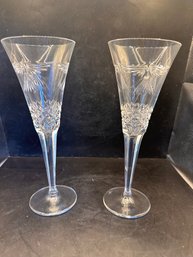 Waterford Lot Of TWO 9 1/2 Inch Glasses
