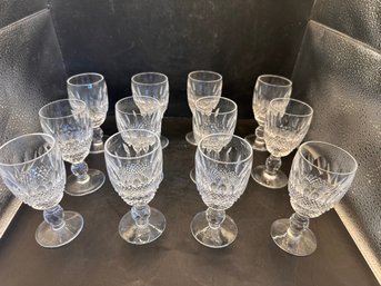 Waterford Lot Of TWELVE 4 1/4 Inch Glasses