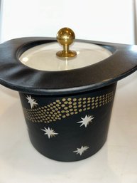 Mid Century Ice Bucket Top Hat Vintage Barware