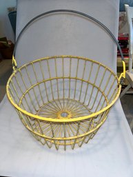 Yellow Metal Basket