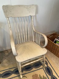 Vintage White Rocker
