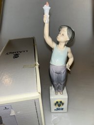 Lladro #7513, Olympic Torch With Box