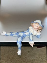 LIadro 1503 Neglected Harlequin Clown Jester Boy Shelf Sitter