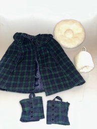 Retired Samantha American Girl - Winter Coat And Accessories