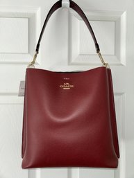 NWT Coach Mollie Bucket Bag In Wine