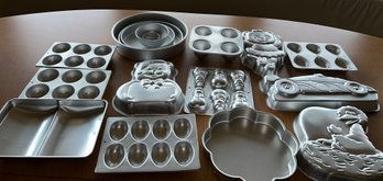 Lot Of Baking Cake Mold Pans