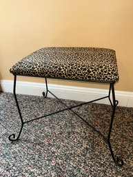 Leopard Vanity Bench