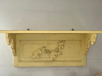 Yellow Wood Wall Ledge
