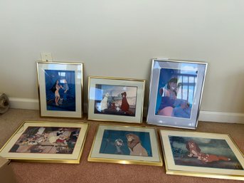 Set Of 6 Disney Scene Prints