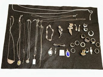 Lot Of Sterling Silver Jewelry