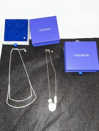 Pair Of Silpada Sterling Necklaces