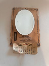 Vintage Mirror With Advertising