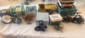 Lot Of EIGHT Assorted Vintage Fishing Reels