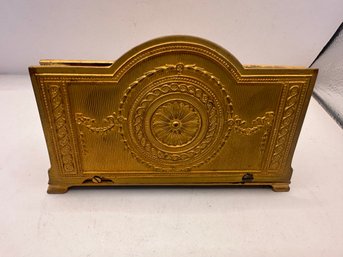 Antique Gilt Metal Letter Holder By Jennings Brothers