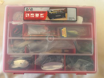 Zag Twin Organizer Tackle Box And Contents